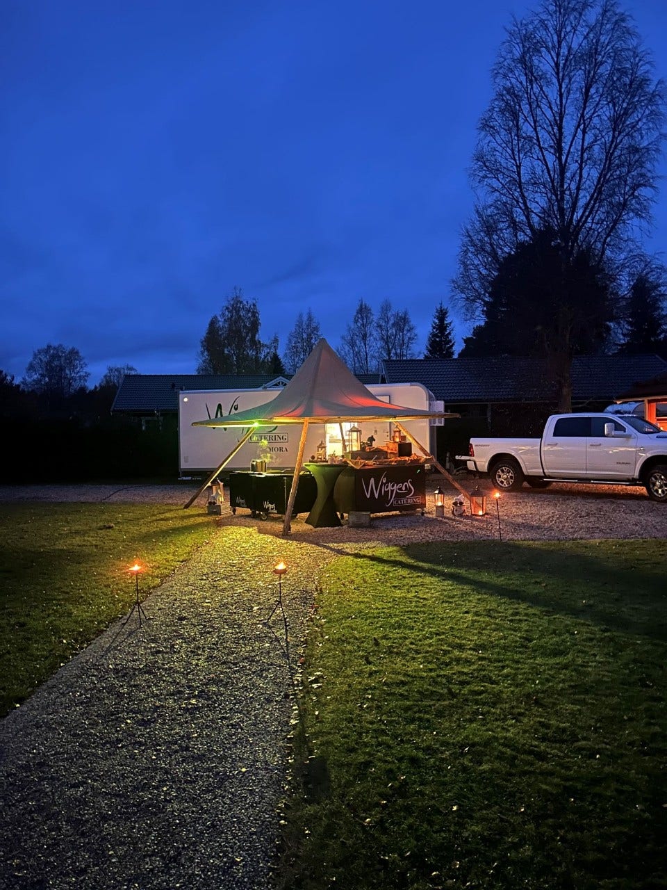 Wiggens Catering och kocken Fredrik Wigg in action.