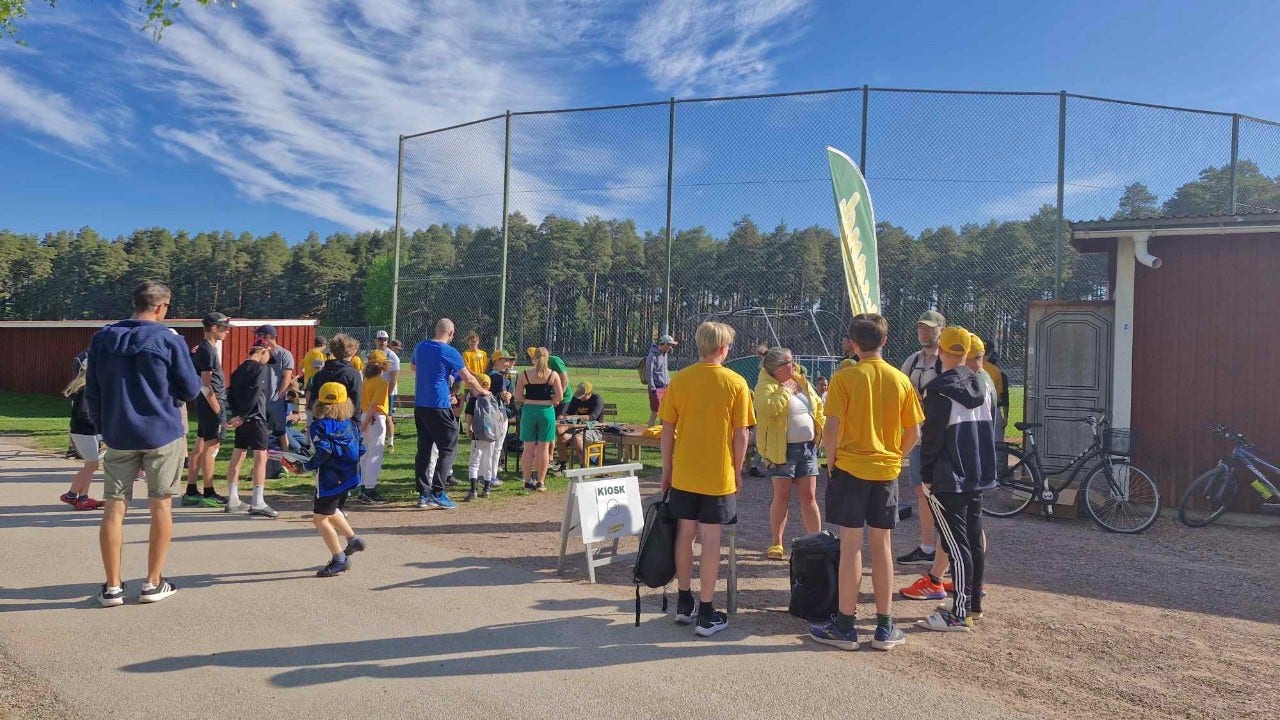 Leksand Baseboll och Softbollklubb spelar på hemmaarenan Leander Field i Leksand.