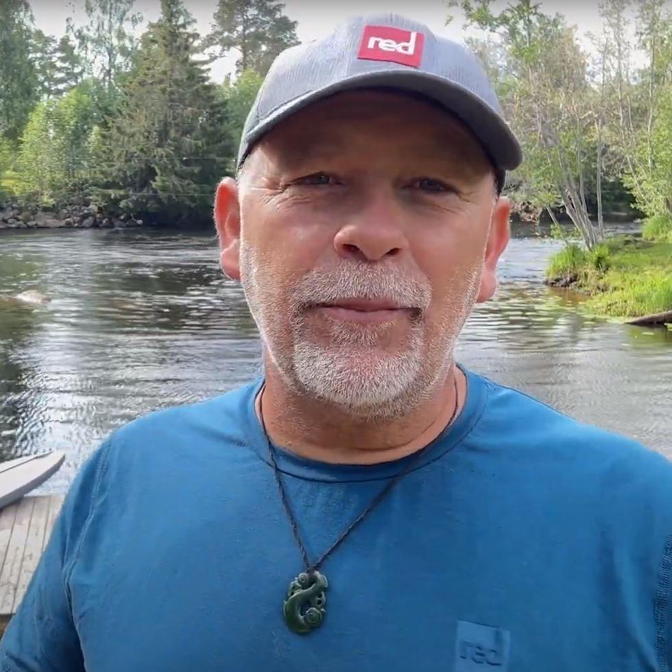 James Venimore på Kajaktiv i Dala-Floda.