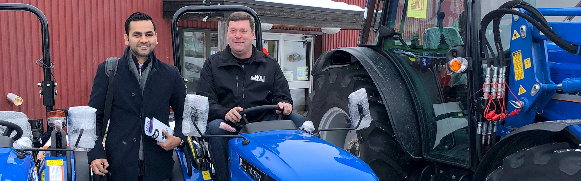 Att sälja indiska traktorer i Siljansnäs Noli Soldis Magnus Larsson