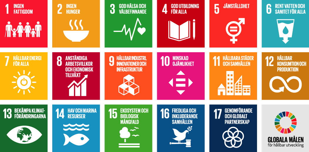 Agenda 2030 och FNs 17 globala hållbarhetsmål