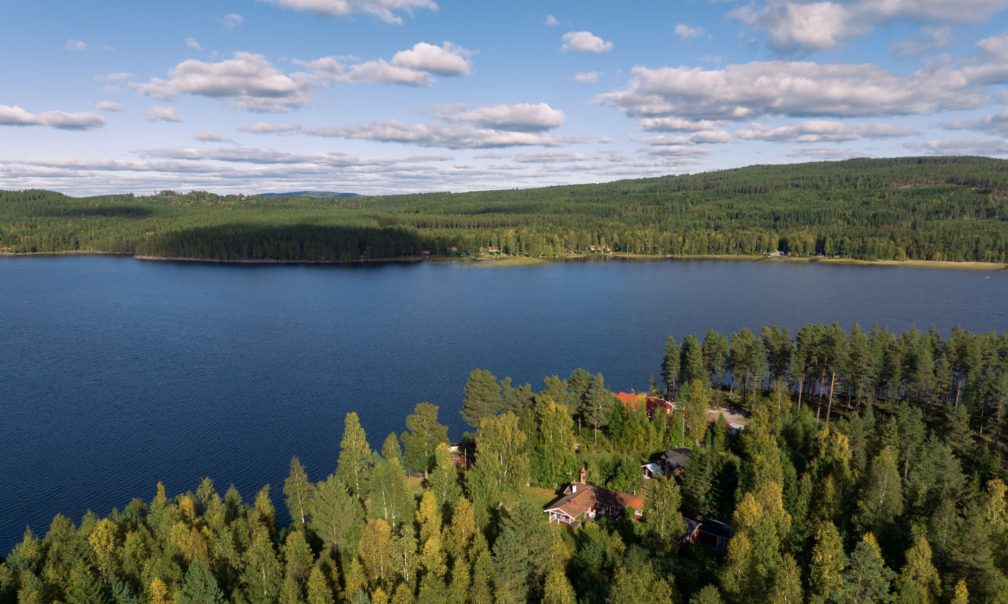 Lake and mountains in Dalarna